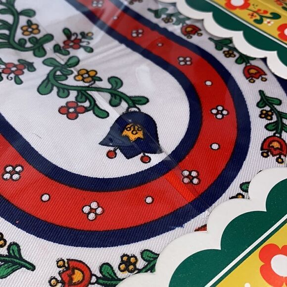 Vintage single stitched tea cup coasters and tea kettle place mat floral print - Picture 7 of 8